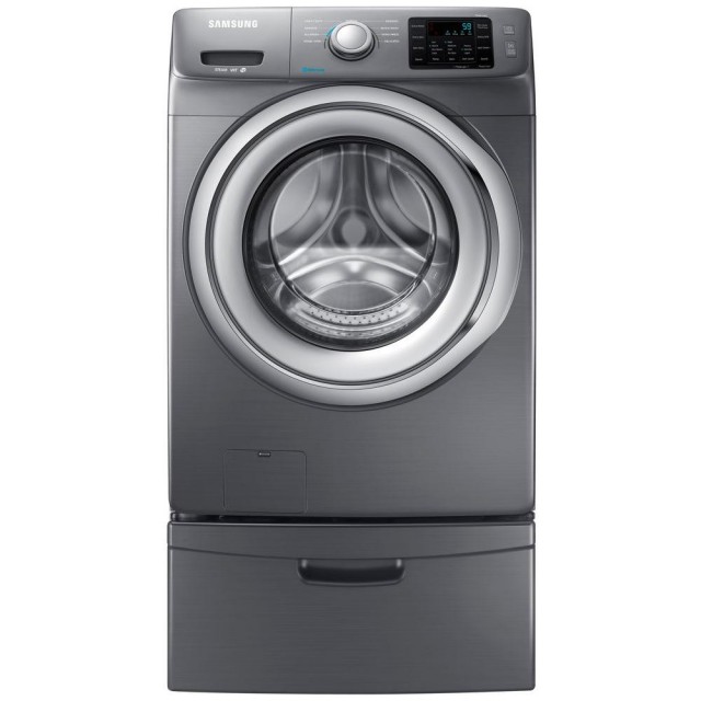 Samsung WF42H5200AP 4.2 cu. ft. Front Load Washer with Steam in Platinum, ENERGY STAR